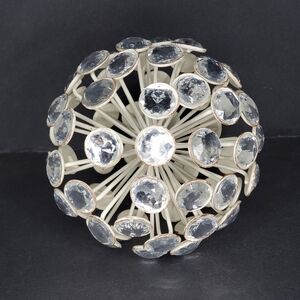 RARE, Vintage 1970's Benzara Jeweled Sphere, Orb Home Decor - 5 Inch Diameter